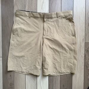 Nike Tan Flat Front Shorts x Disney